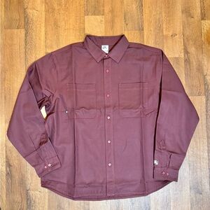 Nike SB Casual Button Down Shirt - Burgundy Men’s Size XL